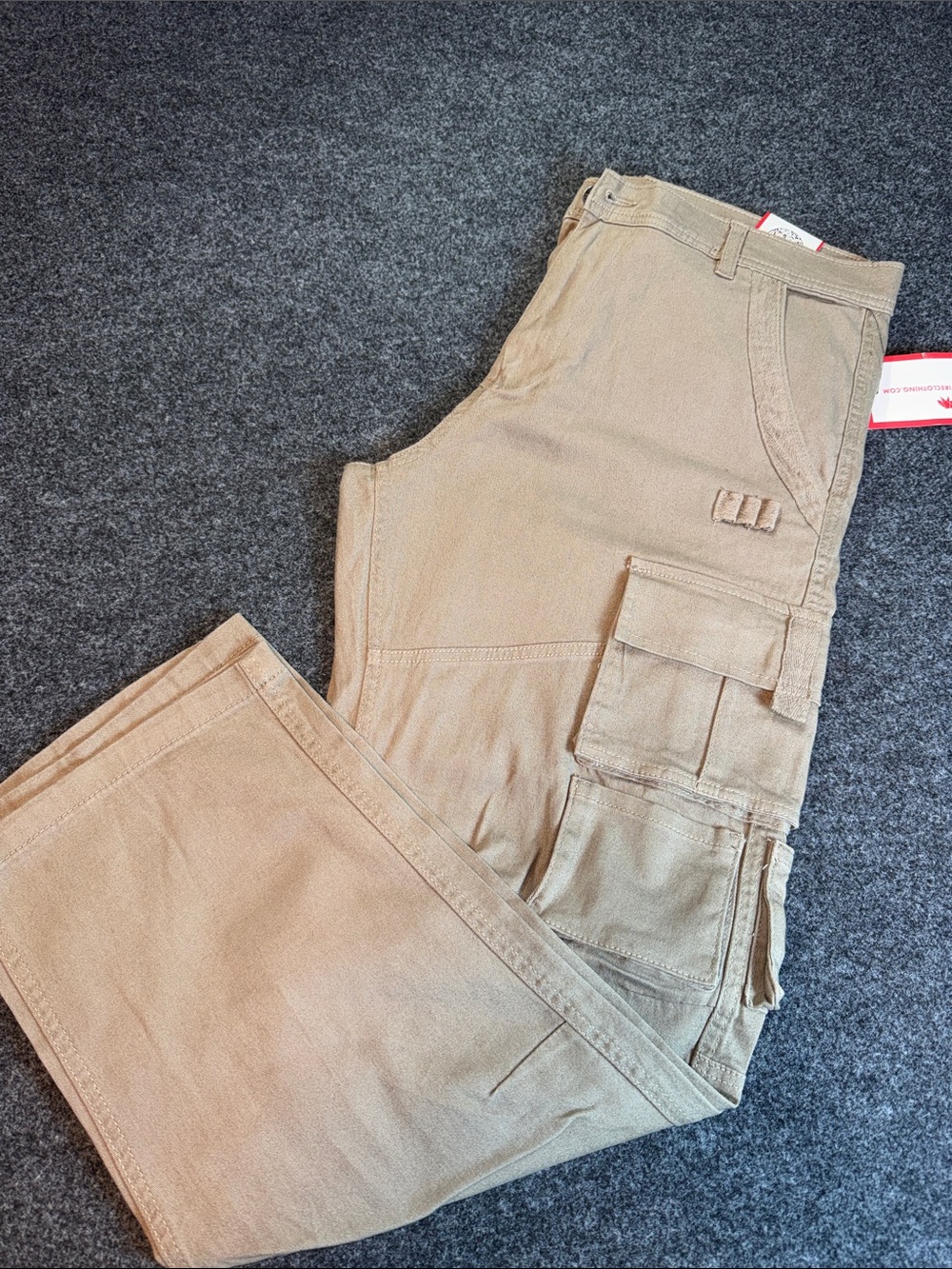 Breathable Ring of Fire Men's Cargo Pants in Tan Great For Work Pants